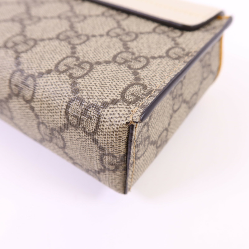 GUCCI 塗層帆布GG Supreme Mini Padlock Bag金扣手挽肩背兩用袋-12