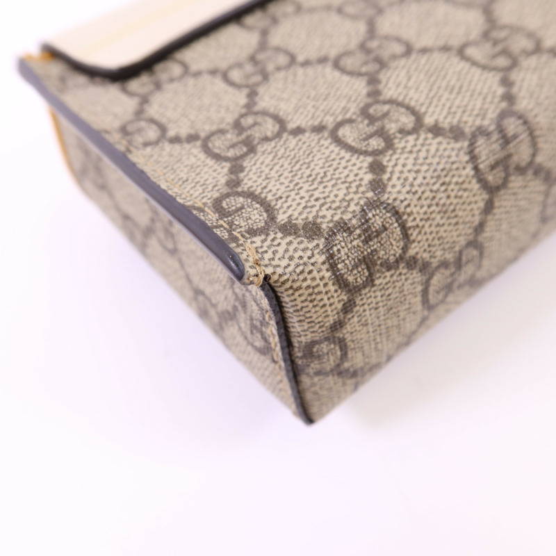 GUCCI 塗層帆布GG Supreme Mini Padlock Bag金扣手挽肩背兩用袋-13