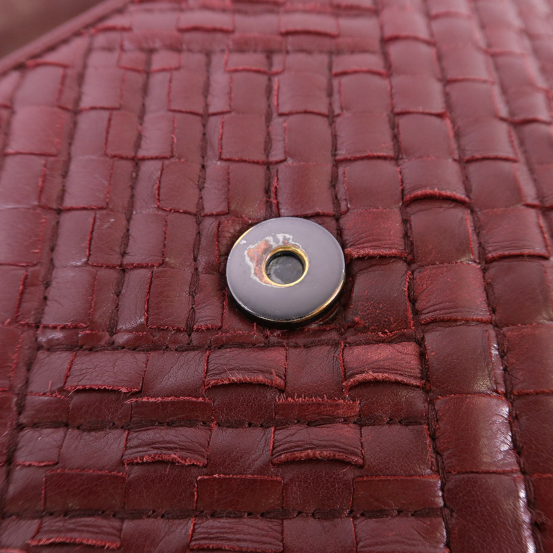 BOTTEGA VENETA 織紋皮革Shoulder Bag鏈帶肩背袋-9