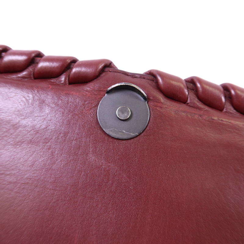 BOTTEGA VENETA 織紋皮革Shoulder Bag鏈帶肩背袋-10