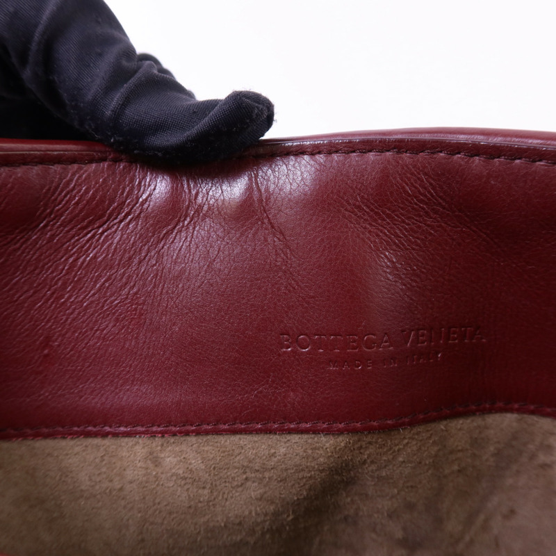 BOTTEGA VENETA 織紋皮革Shoulder Bag鏈帶肩背袋-14