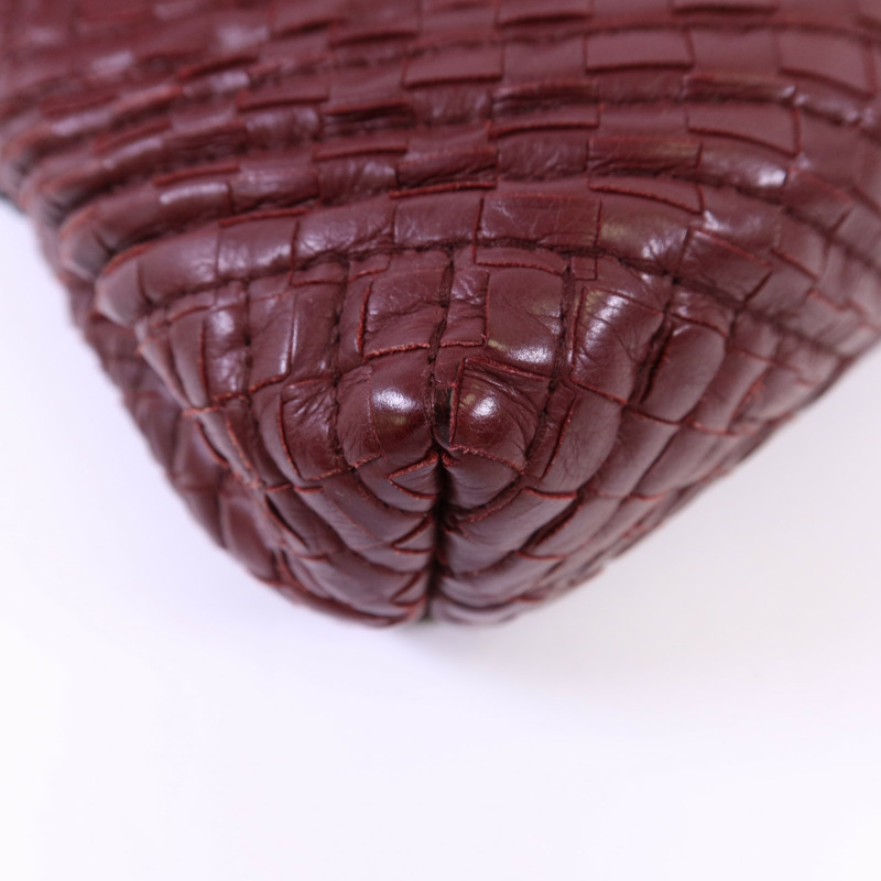 BOTTEGA VENETA 織紋皮革Shoulder Bag鏈帶肩背袋-16