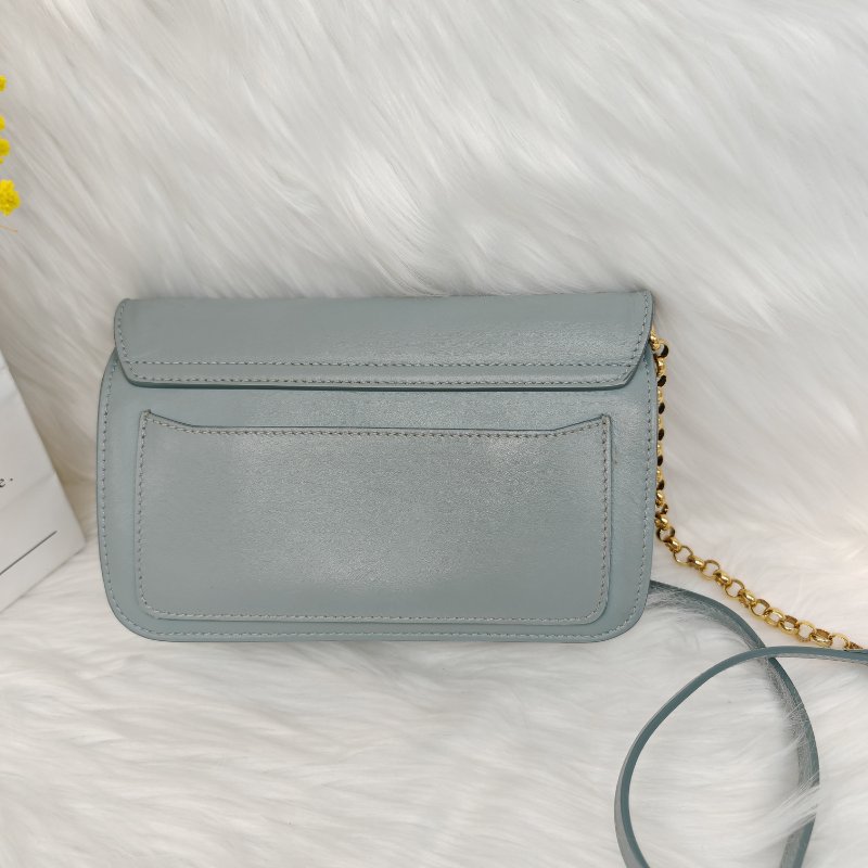 Chloe 蔻依 C 淺藍色牛皮手袋-1