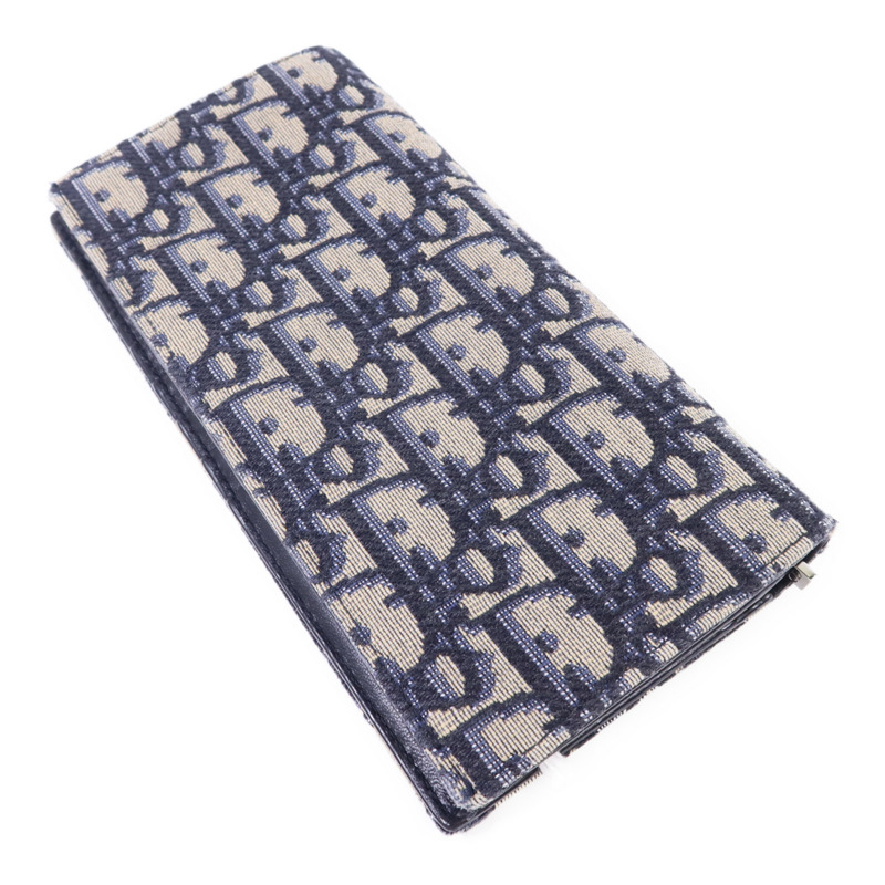 Dior 帆布Long Bifold Wallet銀扣長錢包-3