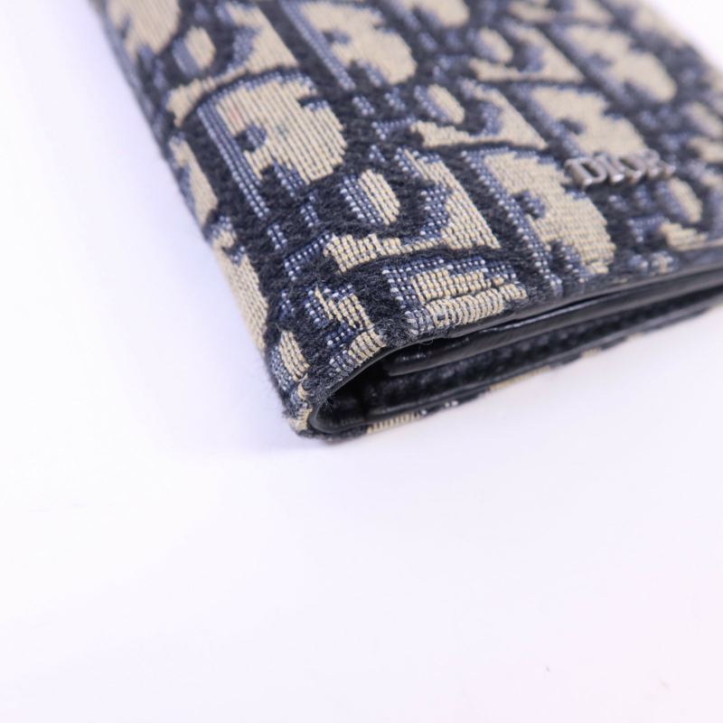 Dior 帆布Long Bifold Wallet銀扣長錢包-12