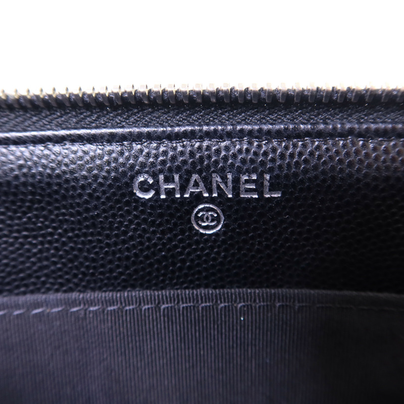 CHANEL 牛皮皮革Pouch銀扣小袋-5