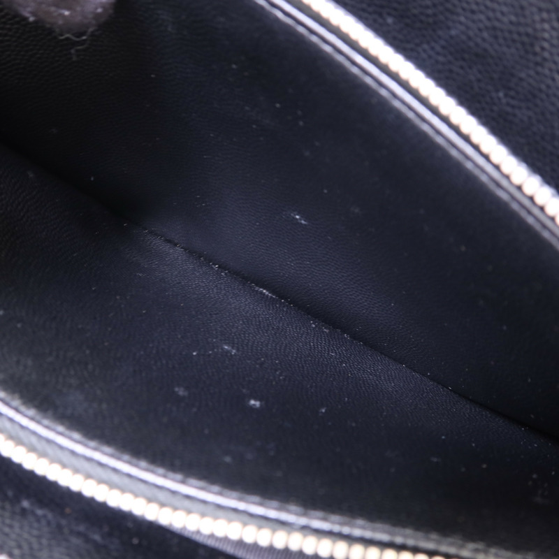 CHANEL 牛皮皮革Pouch銀扣小袋-17