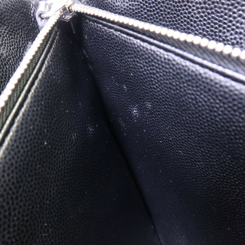 CHANEL 牛皮皮革Pouch銀扣小袋-18