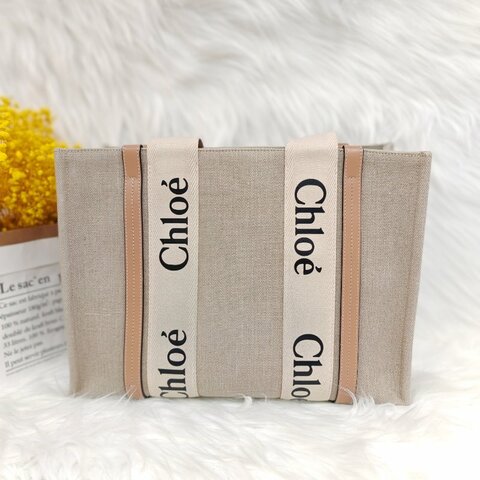 Chloe 蔻依 WOODY中號托特包 有單據