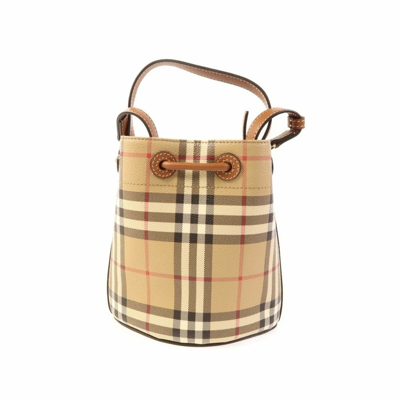BURBERRY Archive TB 格紋迷你水桶包 80883531-1