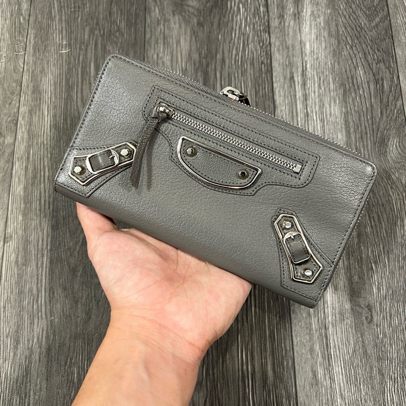 巴黎世家 機車長夾-0