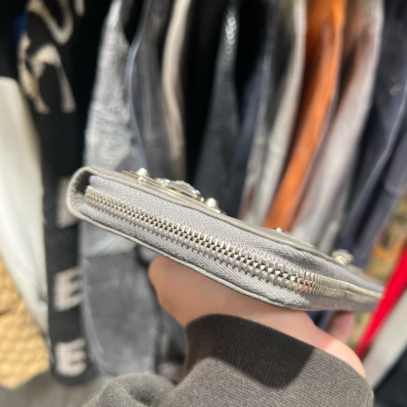 巴黎世家 機車長夾-8