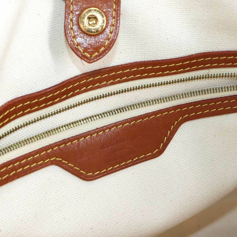 Louis Vuitton Monogram Tisse Sac Rayures 小號托特包，栗色，M56386-7