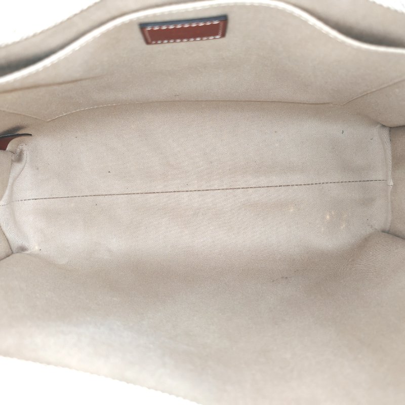 CHLOE 蔻依 Woody 米色拼棕色 中號 托特包-4