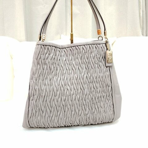 Coach 蔻馳 MADISON 真皮褶皺手袋