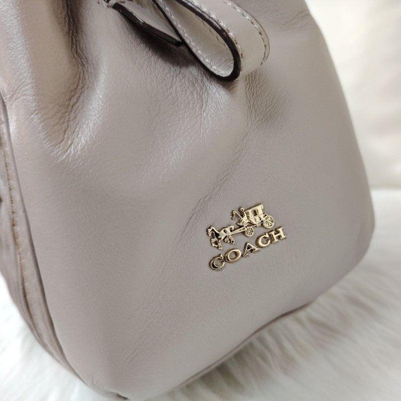 Coach 蔻馳 MADISON 真皮褶皺手袋-4