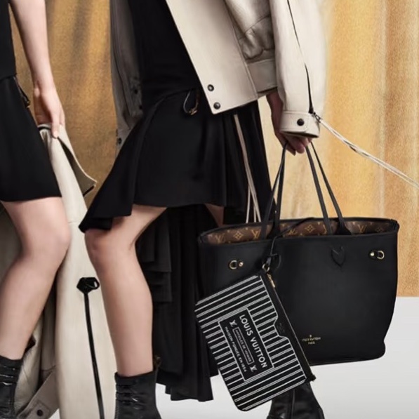 莉亞精品♡LV M11946 NEVERFULL 雙面 黑 二手-2