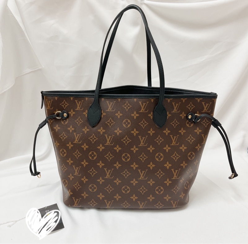 莉亞精品♡LV M11946 NEVERFULL 雙面 黑 二手-3
