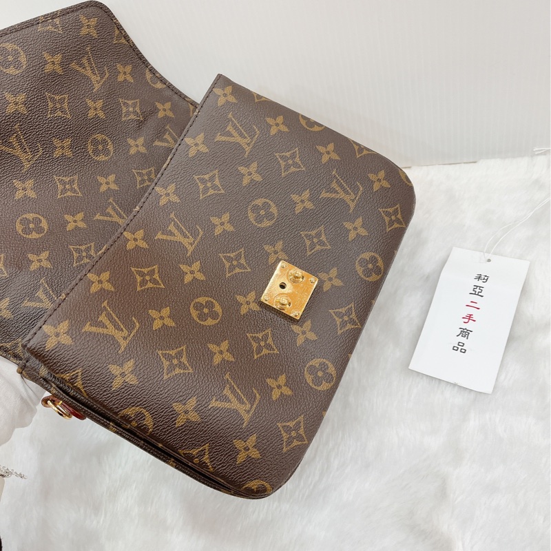 莉亞精品♡LV M44875 老花郵差包 二手-15