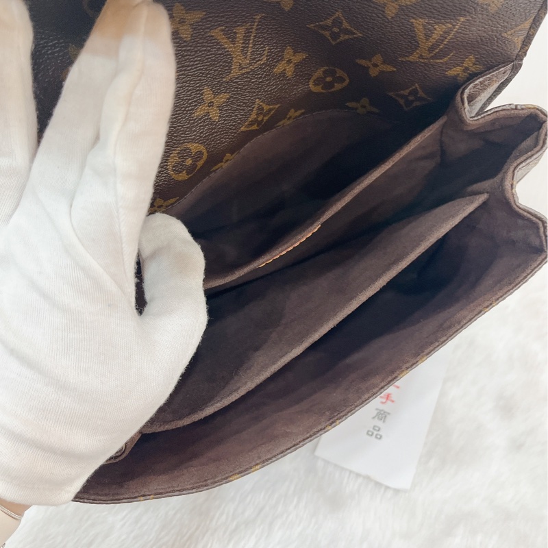 莉亞精品♡LV M44875 老花郵差包 二手-19