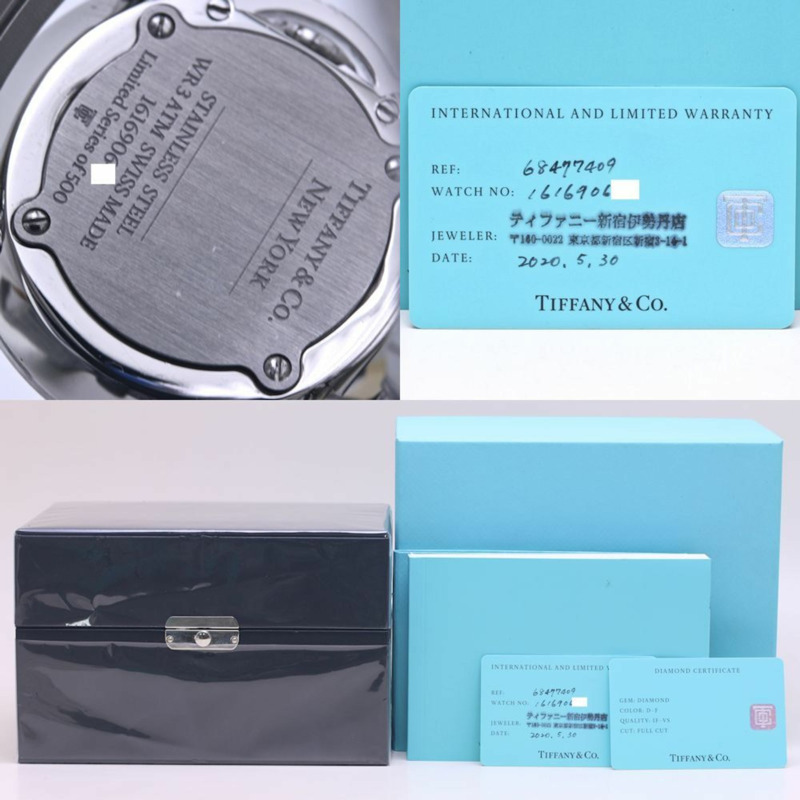 蒂芙尼 (TIFFANY & Co.) Tiffany T 鑽石腕錶，限量版 500 枚，68477409，女士不鏽鋼腕錶，40213-8