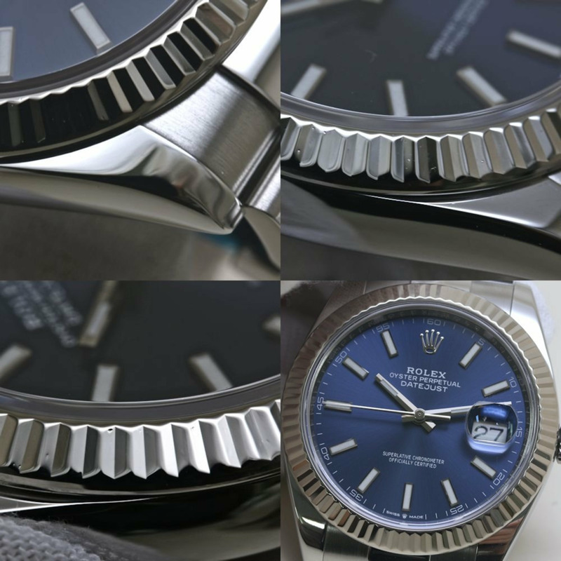 Rolex Datejust 41 亮藍色 126334 男士腕錶 18K 白金及不鏽鋼 40208-4