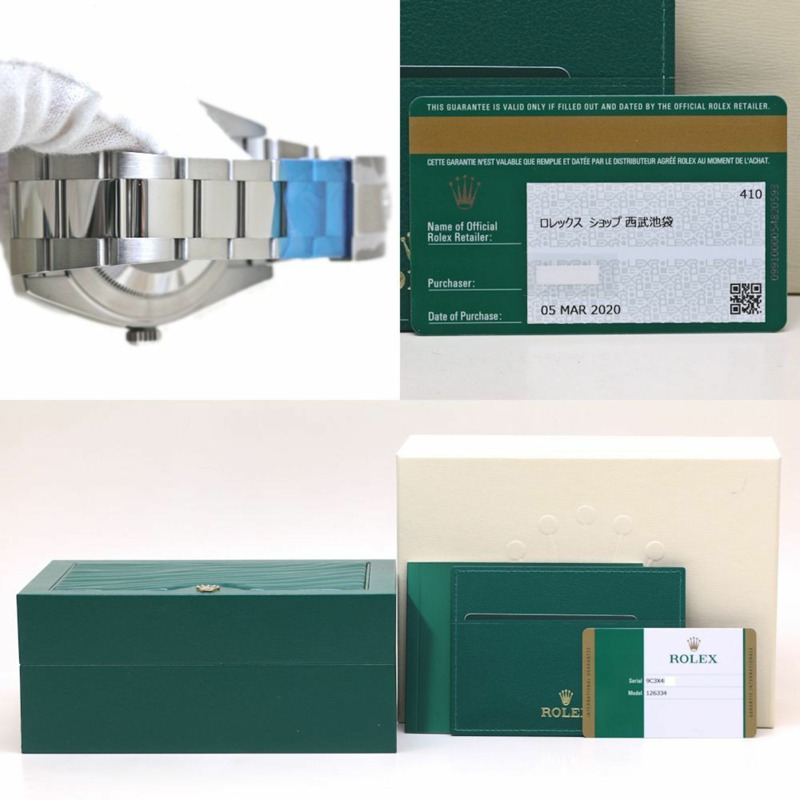 Rolex Datejust 41 亮藍色 126334 男士腕錶 18K 白金及不鏽鋼 40208-8