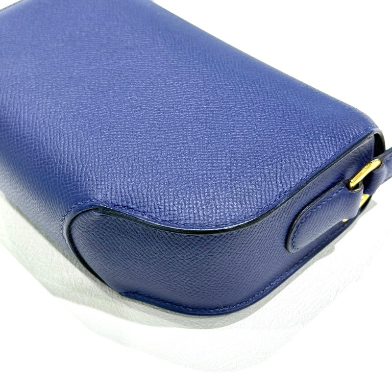 HERMES - 73藍Epsom mini Cherche Midi豬鼻斜背包-9