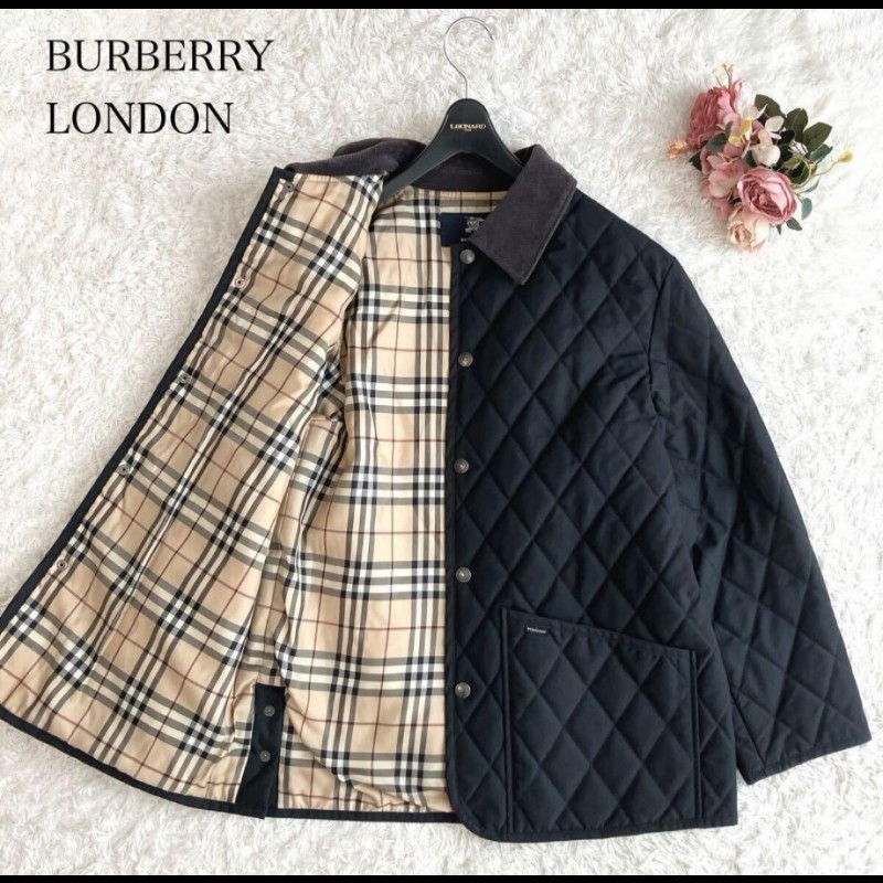 M碼／日本二手精品／BURBERRY／時尚女神絎縫外套-0