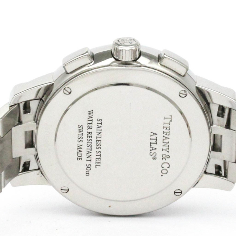 Tiffany Atlas Dome 鑽石精鋼石英男士腕錶 33989555 拋光-5