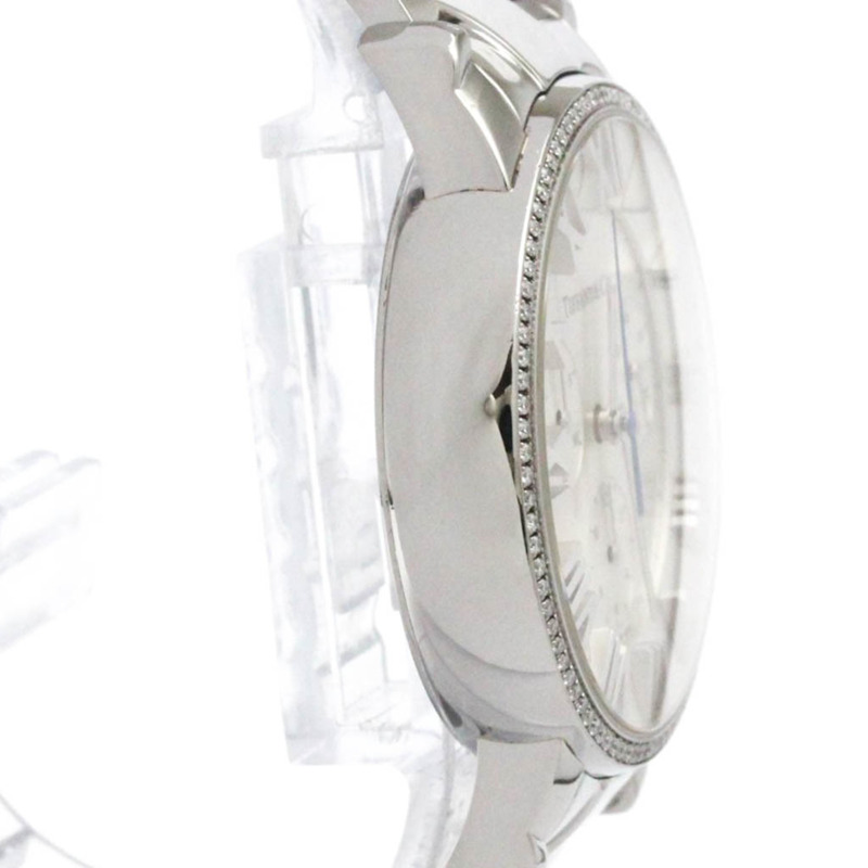 Tiffany Atlas Dome 鑽石精鋼石英男士腕錶 33989555 拋光-7