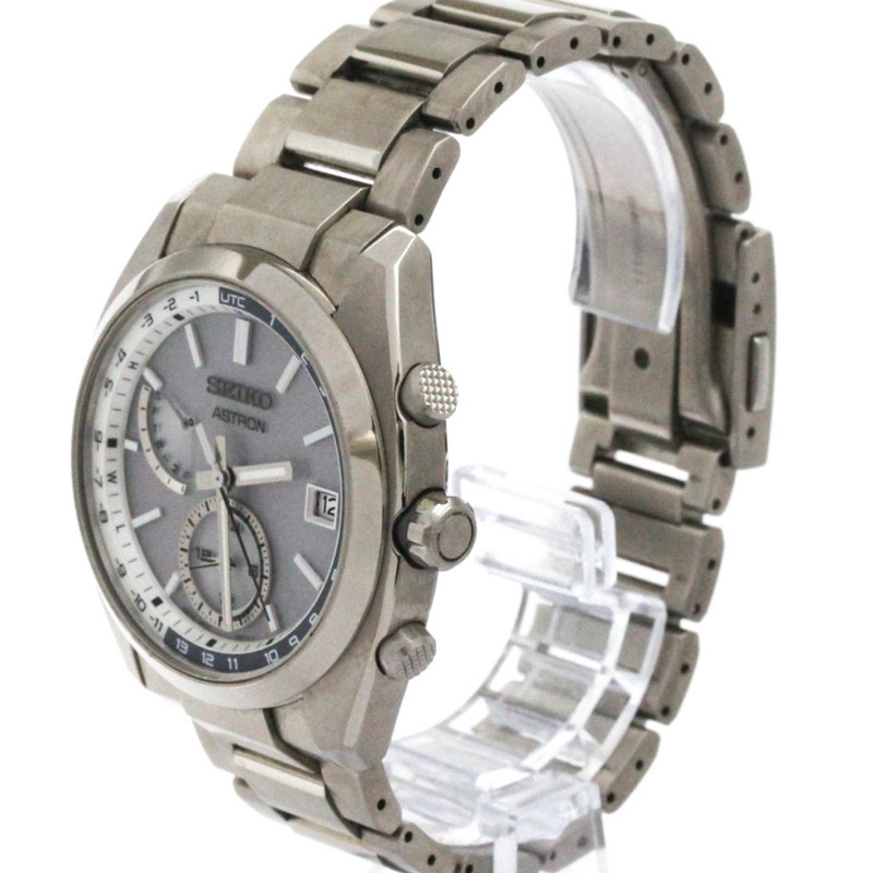 精工 Astron 鈦金屬太陽能無線電波男士手錶 SBXY009(8B63-0BA0)-1