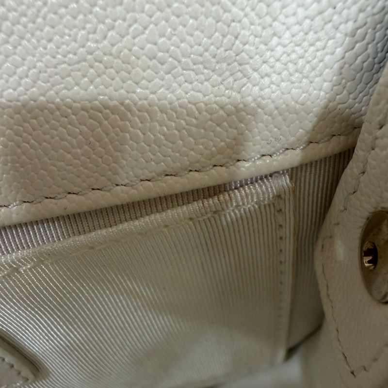 香奈兒CHANEL 2021s荔枝牛皮黑白熊貓色 馬鞍包 郵差包-32