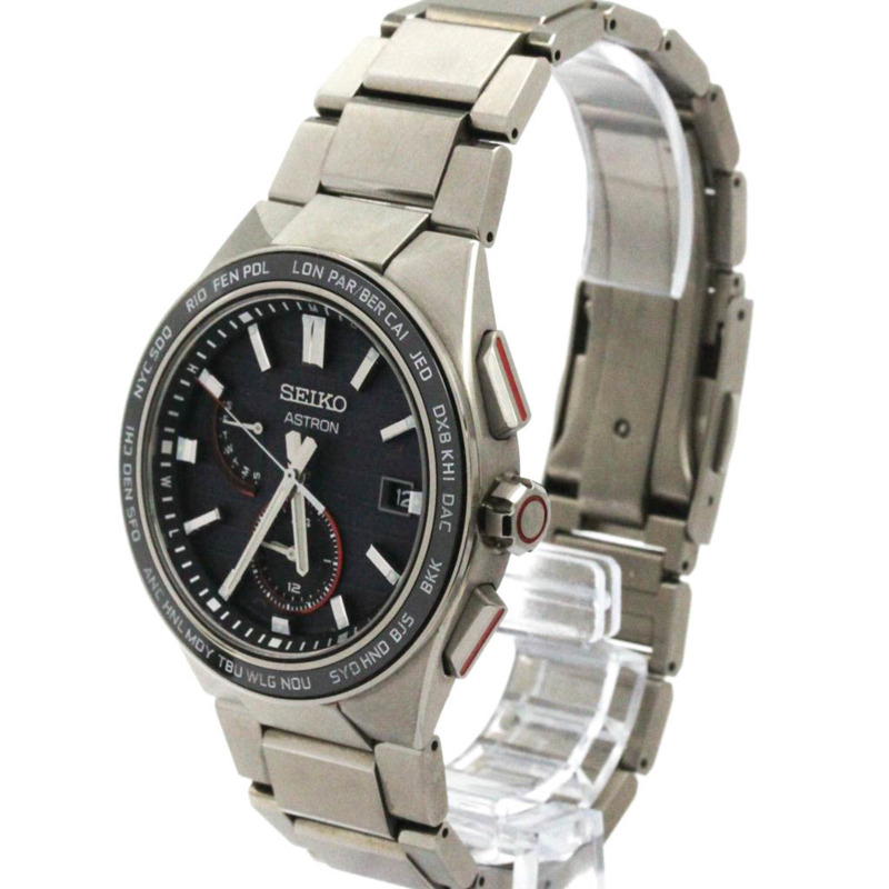 精工 Astron JAL 70週年紀念鈦金屬太陽能無線電波男士腕錶 SBXY075(8B63-0BK0)-1