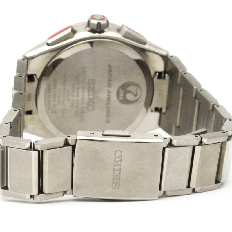 精工 Astron JAL 70週年紀念鈦金屬太陽能無線電波男士腕錶 SBXY075(8B63-0BK0)-4