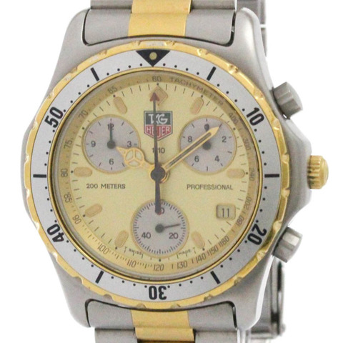 TAG HEUER 2000 專業計時碼錶鍍金鋼錶 CE1121