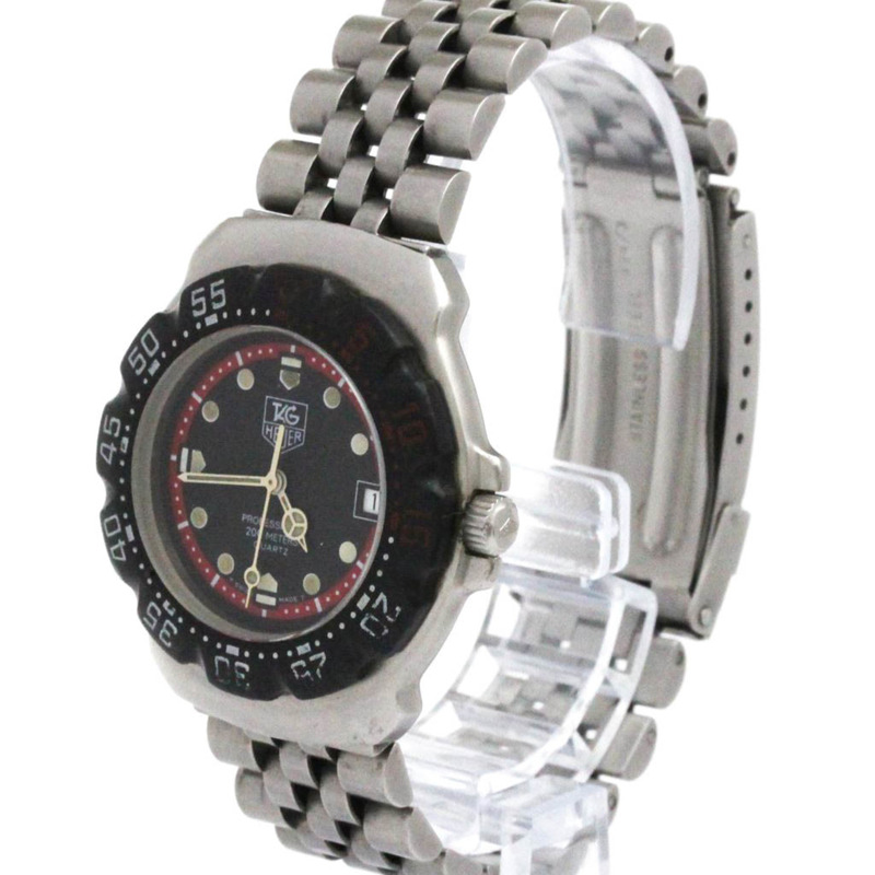 TAG HEUER 豪雅一級方程式不鏽鋼橡膠石英男士腕錶 374.513-1