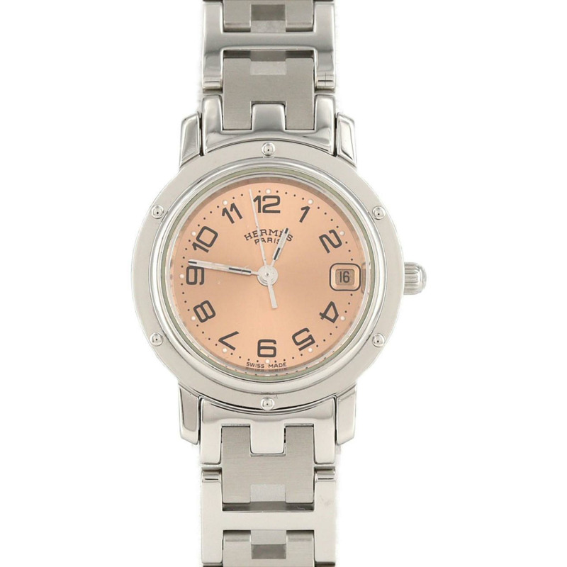 愛馬仕 Clipper CL4.210 不鏽鋼石英錶-0