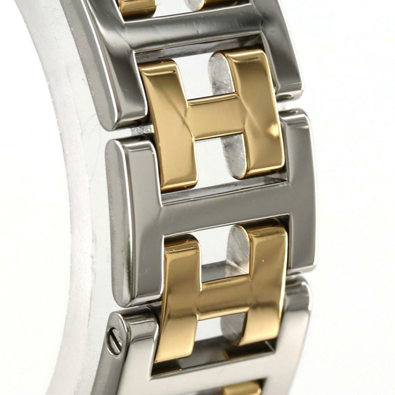 愛馬仕 Clipper Nacle 雙色 CL4.220 SSxGP 石英錶-4