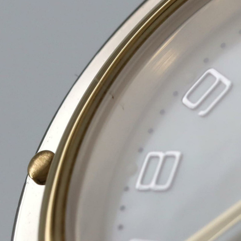 愛馬仕 Clipper Nacle 雙色 CL4.220 SSxGP 石英錶-5