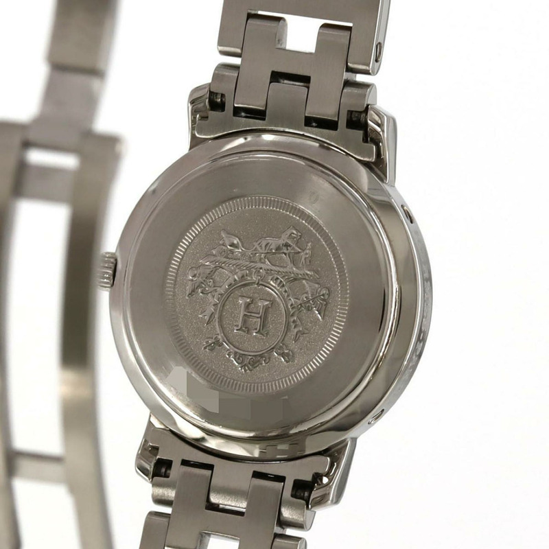 愛馬仕 Clipper Nacle 雙色 CL4.220 SSxGP 石英錶-6