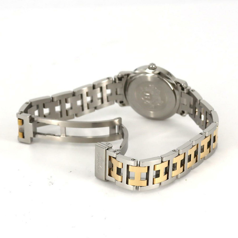 愛馬仕 Clipper Nacle 雙色 CL4.220 SSxGP 石英錶-7