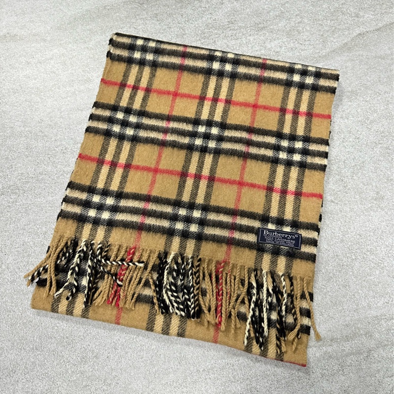 BURBERRY經典格紋羊絨圍巾-2
