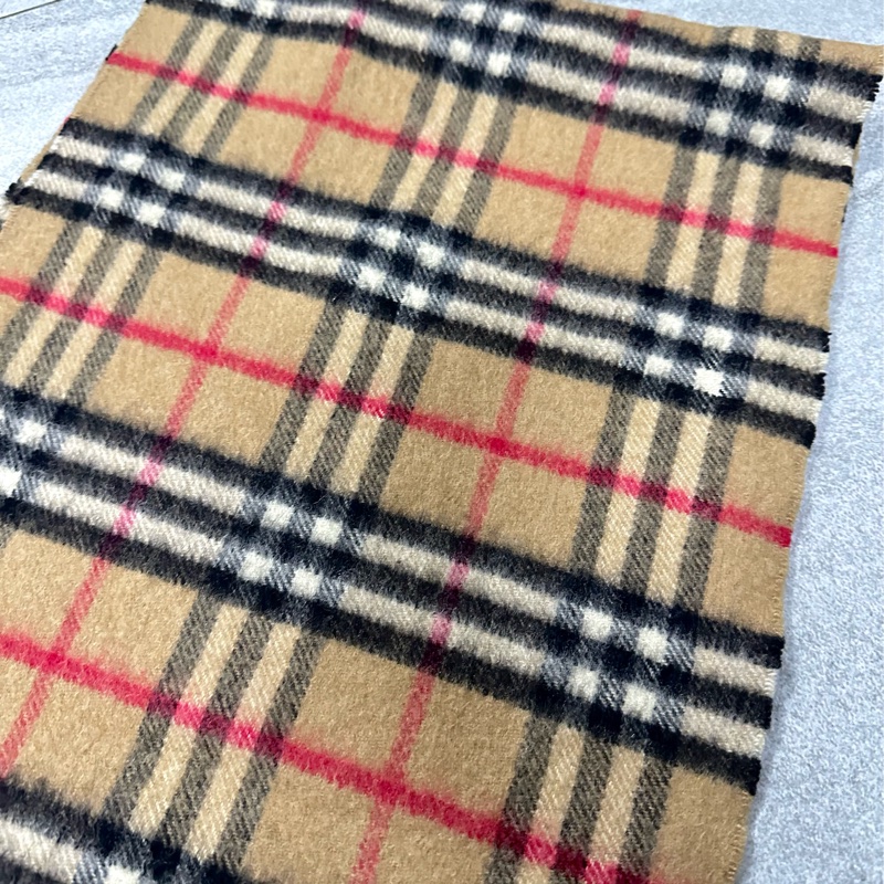 BURBERRY經典格紋羊絨圍巾-12