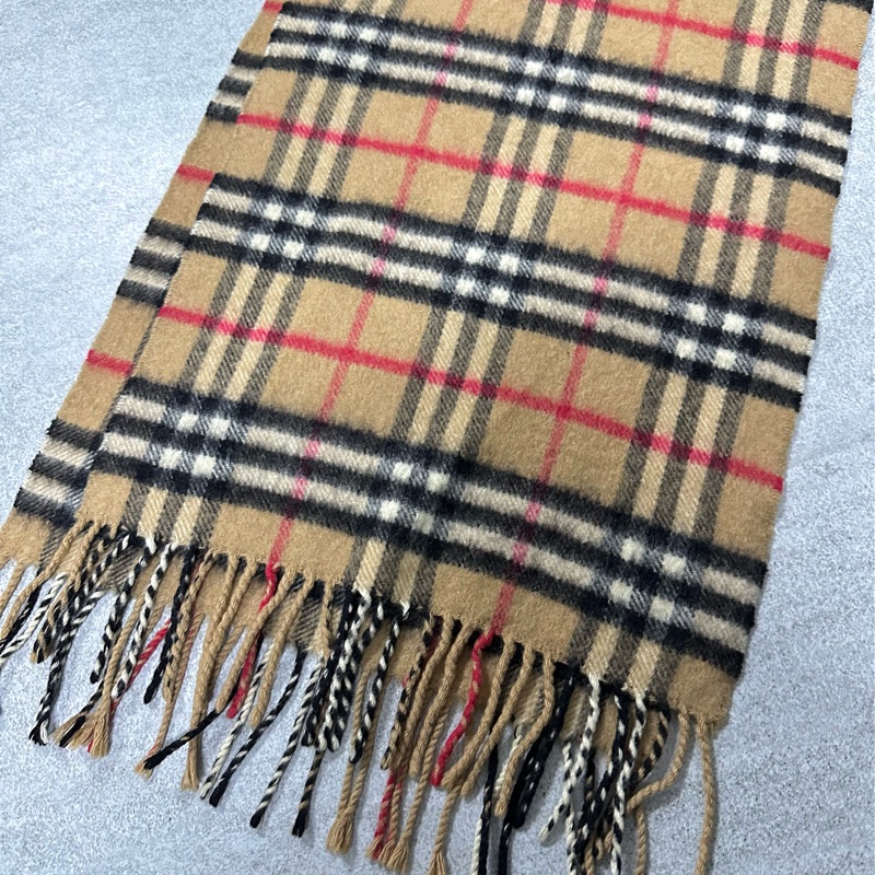 BURBERRY經典格紋羊絨圍巾-13