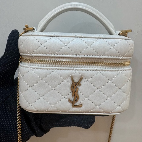 ysl 奶昔白 迷你口紅💄包