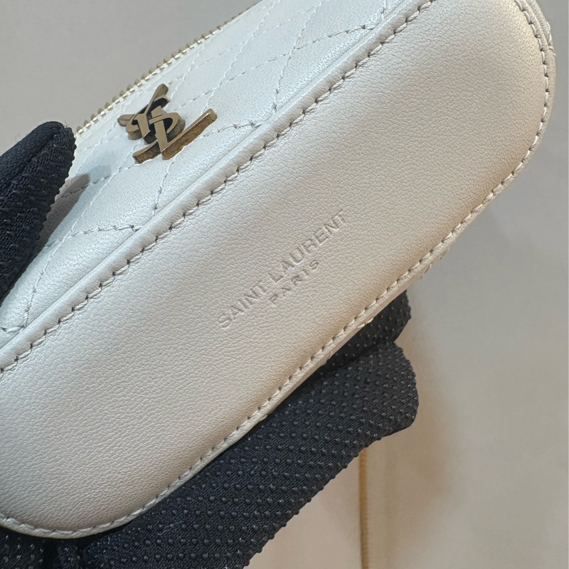 ysl 奶昔白 迷你口紅💄包-5