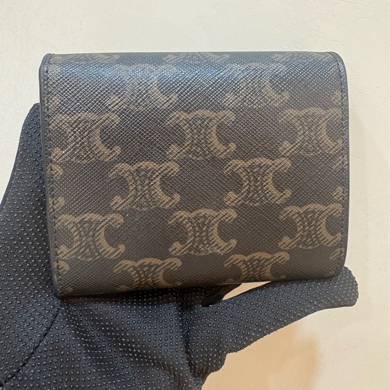 Celine 老花凱旋門短夾 全新-1