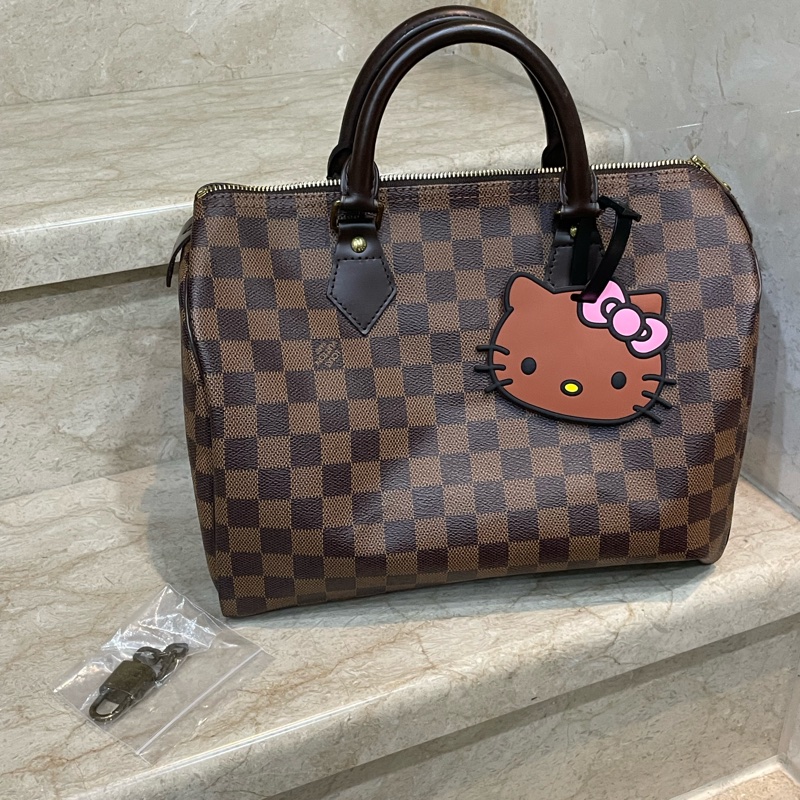 LV speedy 30 棋盤格  波士頓包 手提包-2