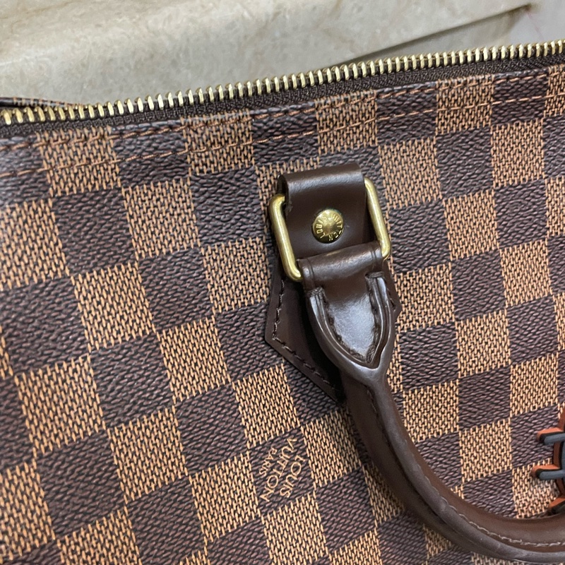LV speedy 30 棋盤格  波士頓包 手提包-4